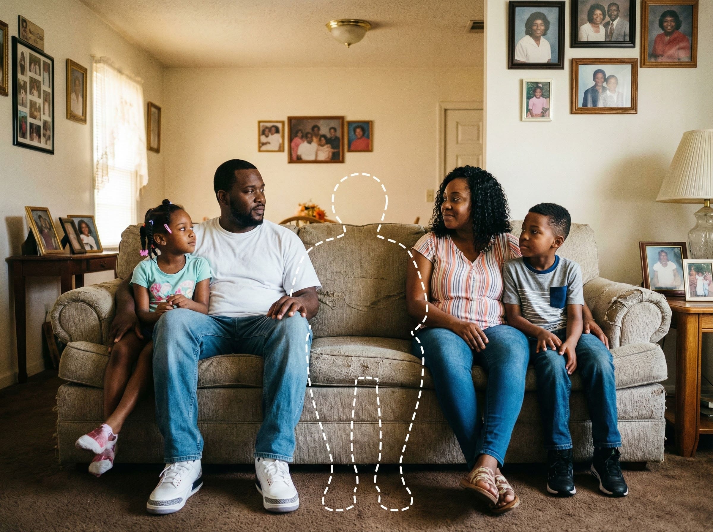 Original milestone celebration scene used to show perspective and natural placement space