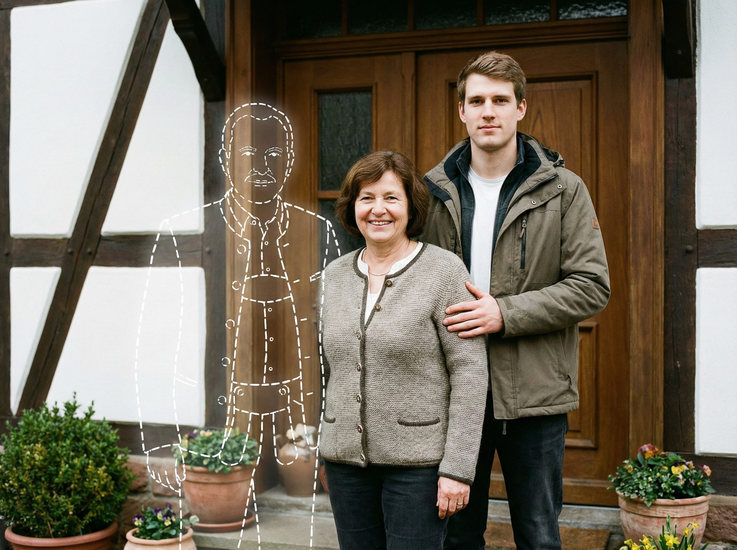 Same scene context image showing realistic distance and scale among people in the original moment
