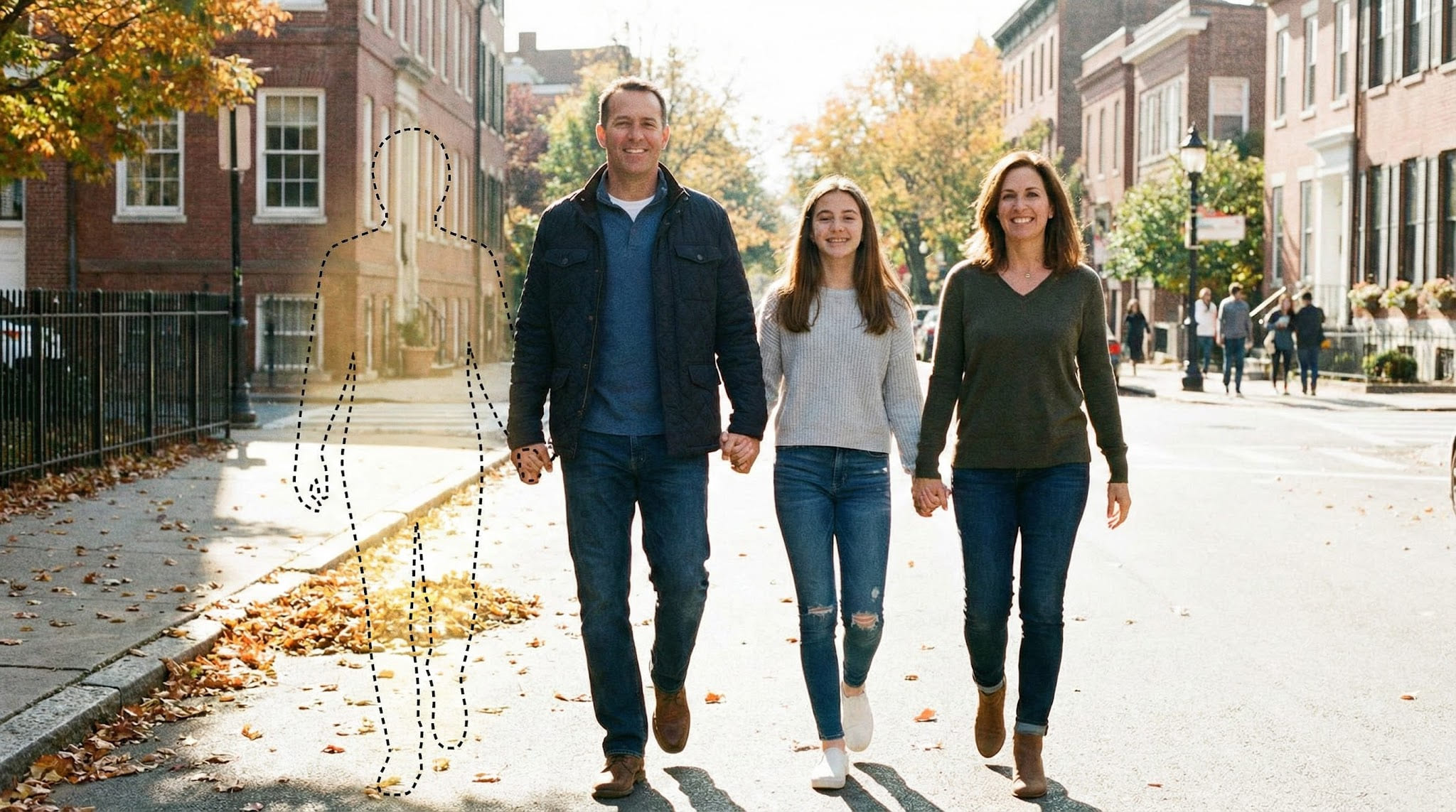 Same scene context image showing hair and shoulder edges in the original moment