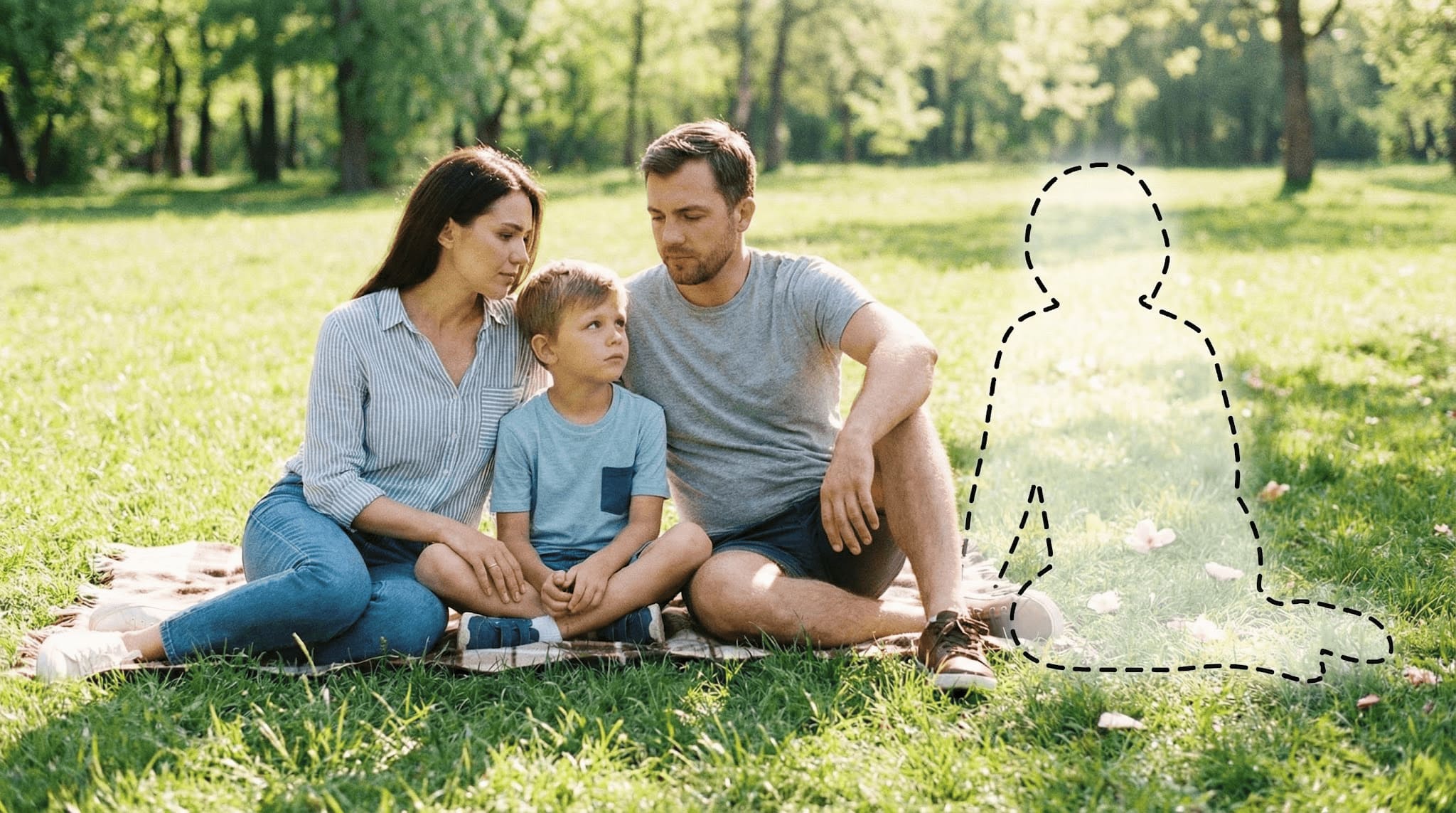 Same scene context image showing natural scale and distance between people