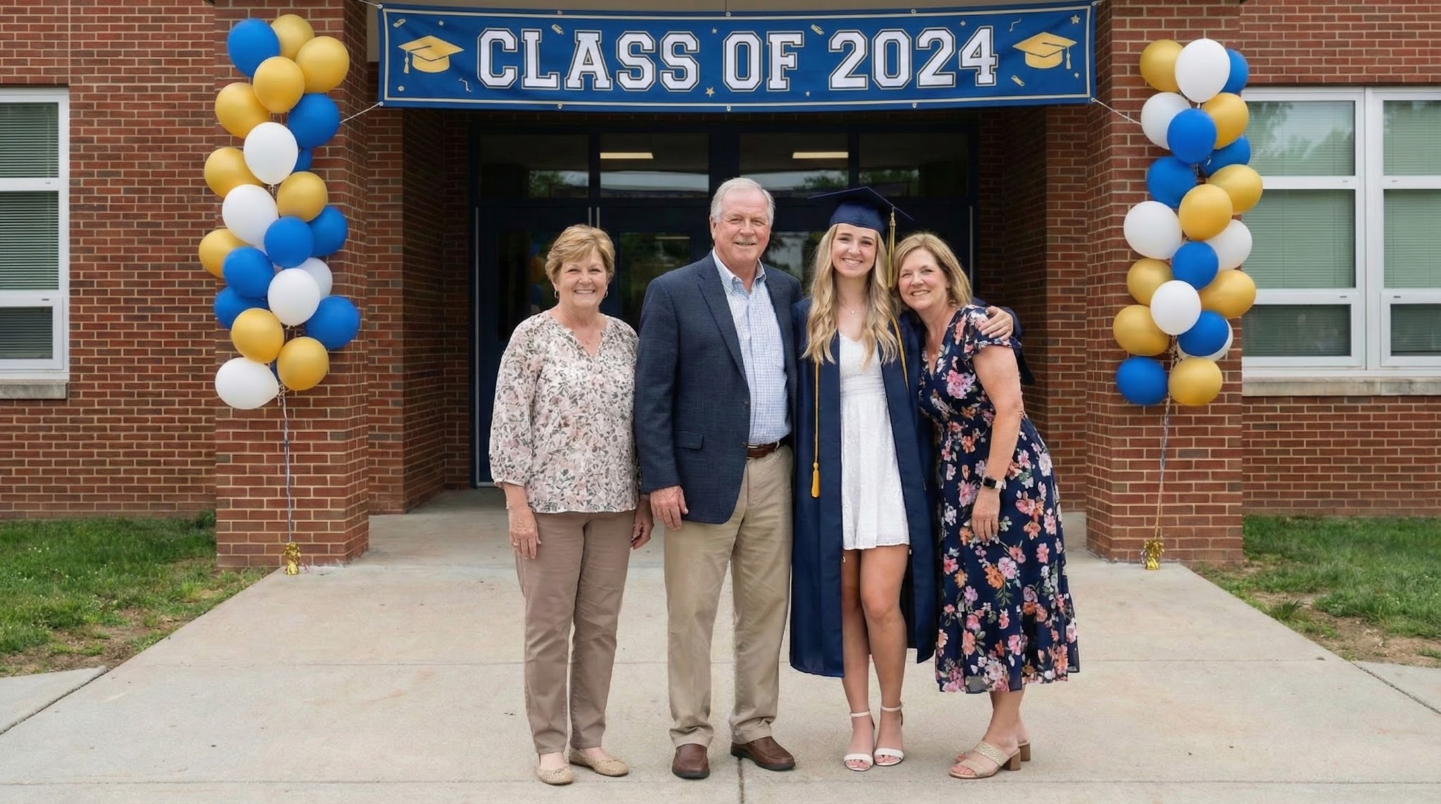 Same printable keepsake scene completed naturally with the loved one included